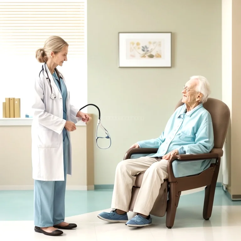 Seniorin erhält physiotherapeutische Behandlung bei HealthOTop